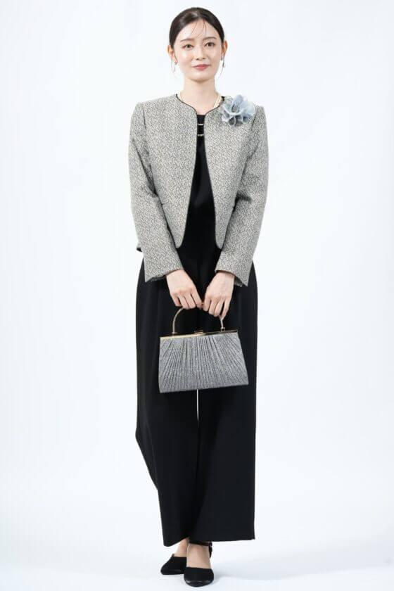 INFINE
MIXツイード×ブラックパンツスーツセット