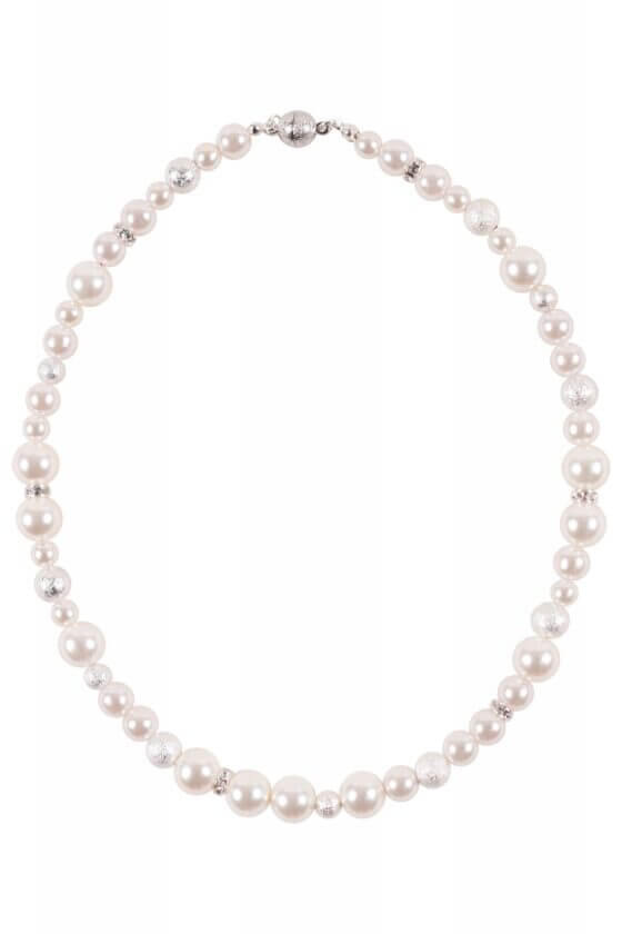 MAYGLOBE Veilマグネット式シルバーパールネックレス