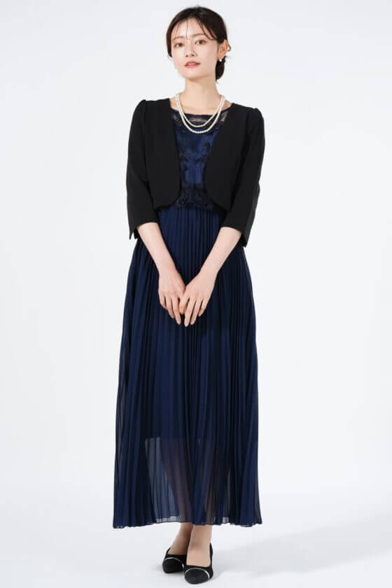Dorry Doll
チュールレース×プリーツネイビードレスセット
