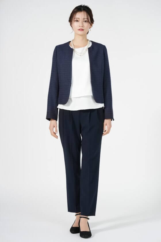 UNITED ARROWS green label relaxing
ツイードジャケットネイビーパンツスーツセット